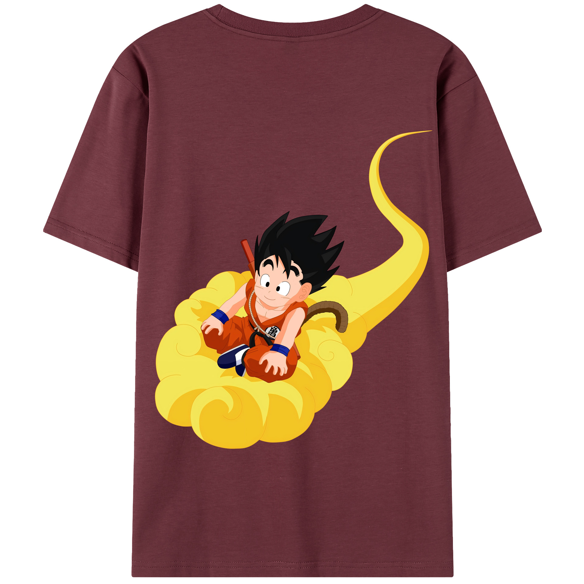 （画像用） ドラゴンボール 孫悟空（そん ごくう）Son Goku カカロット DRAGON BALL Kakarotto 綿100％半袖Tシャツ（背面プリント）